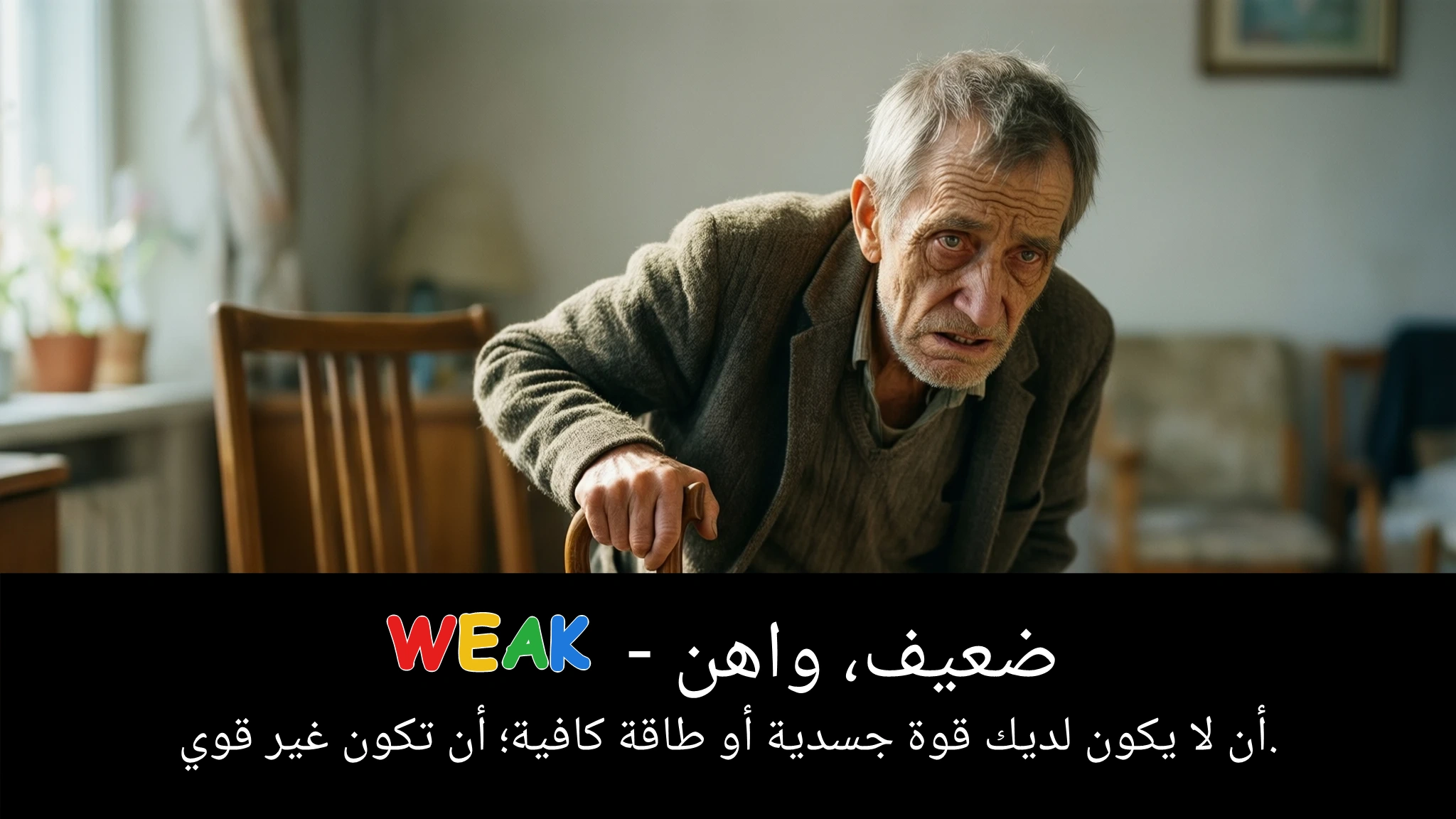 Arabic Illustration for weak